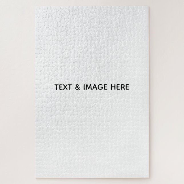 Create Your Own white Jigsaw Puzzle (Vertical)