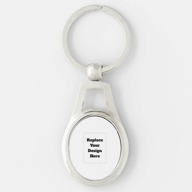 Create Your Own white  Key Ring (Front)