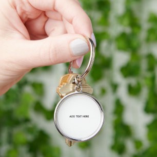 Create Your Own White Key Ring
