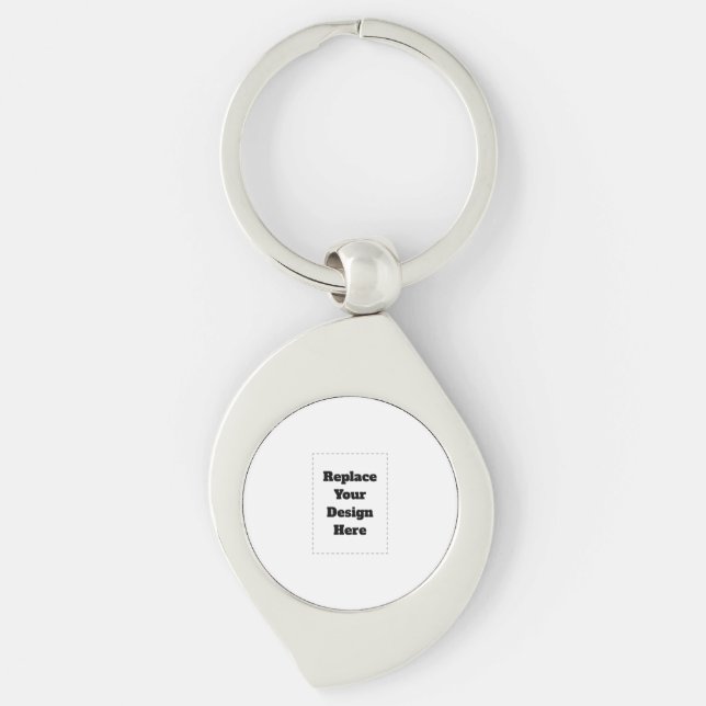 Create Your Own white  Key Ring (Front)