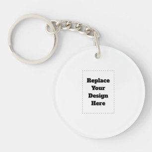 Create Your Own white Key Ring
