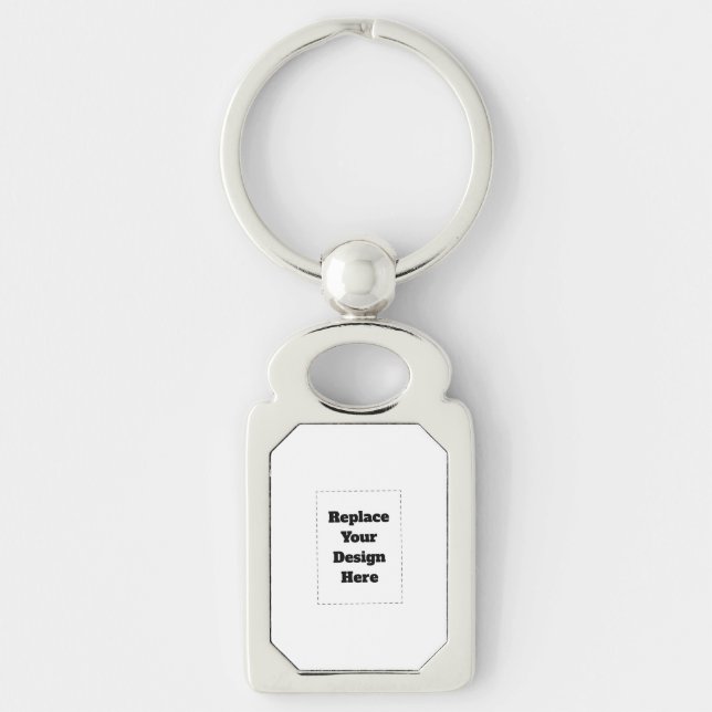 Create Your Own white  Key Ring (Front)