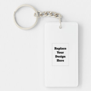 Create Your Own white  Key Ring