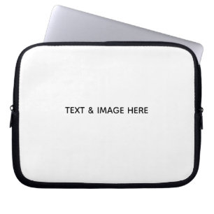 Create Your Own white Laptop Sleeve