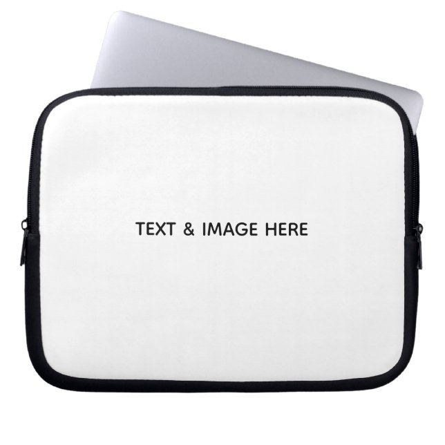 Create Your Own white Laptop Sleeve (Front)