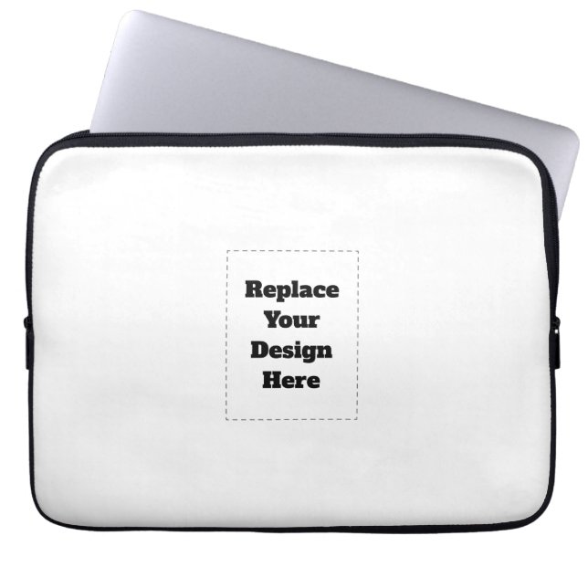 Create Your Own white  Laptop Sleeve (Front)