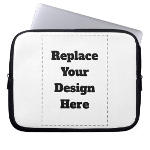 Create Your Own white Laptop Sleeve