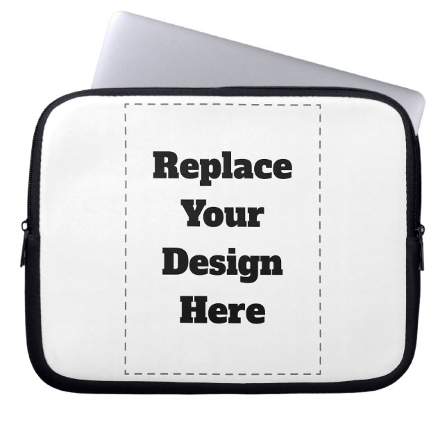 Create Your Own white  Laptop Sleeve (Front)