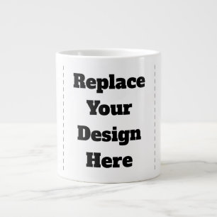 Create Your Own white Large Coffee Mug