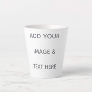 Create Your Own white Latte Mug