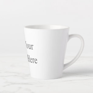 Create Your Own white Latte Mug