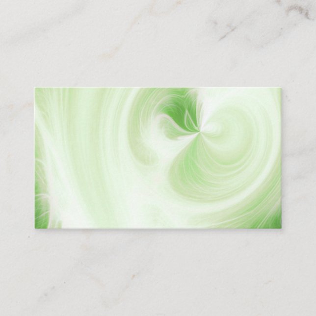 Create Your Own White Light Swirls - Lime Green Business Card (Front)