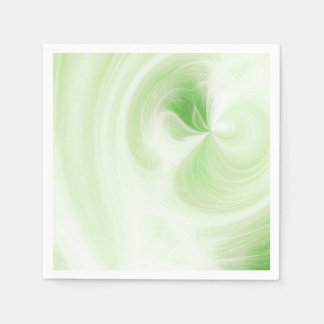 Create Your Own White Light Swirls - Lime Green Napkin