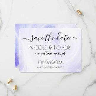 Create Your Own - White Light Swirls Save The Date