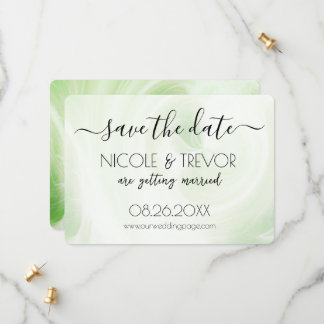 Create Your Own - White Light Swirls Save The Date