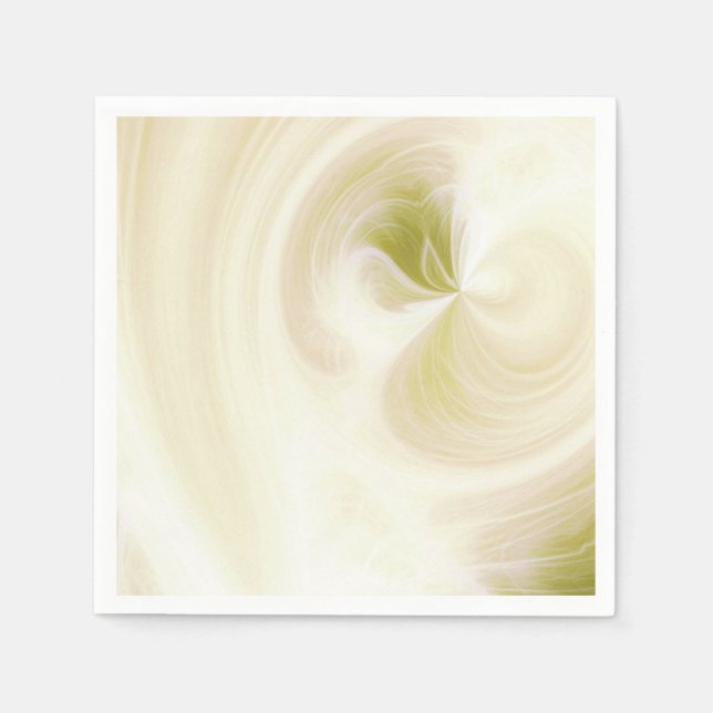 Create Your Own White Light Swirls - Yellow  Napkin (Front)