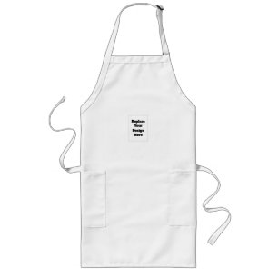 Create Your Own white  Long Apron