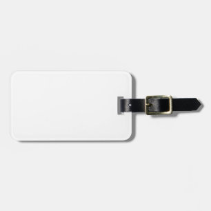 create your own white luggage tag