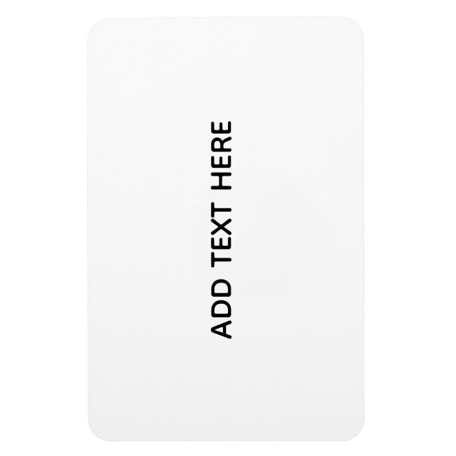 Create Your Own White  Magnet (Vertical)