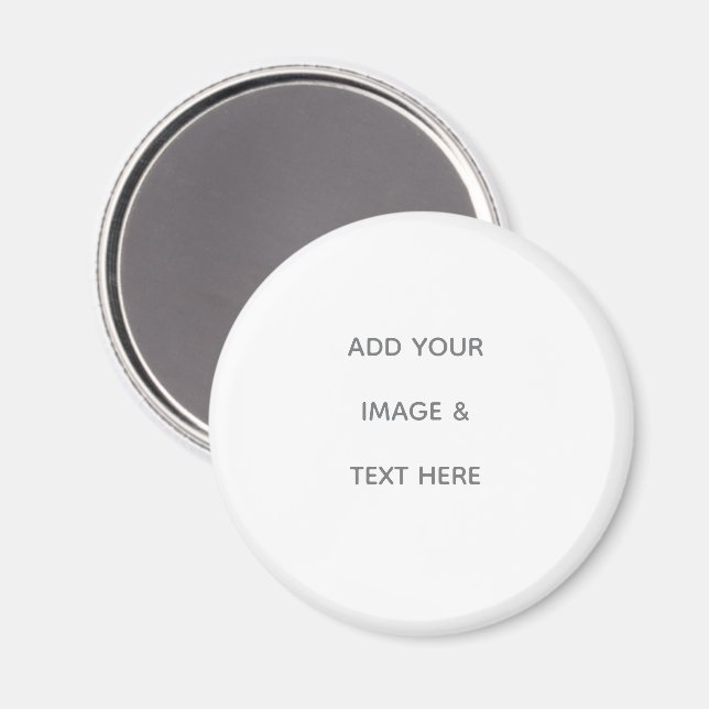 Create Your Own white  Magnet (Front/Back)