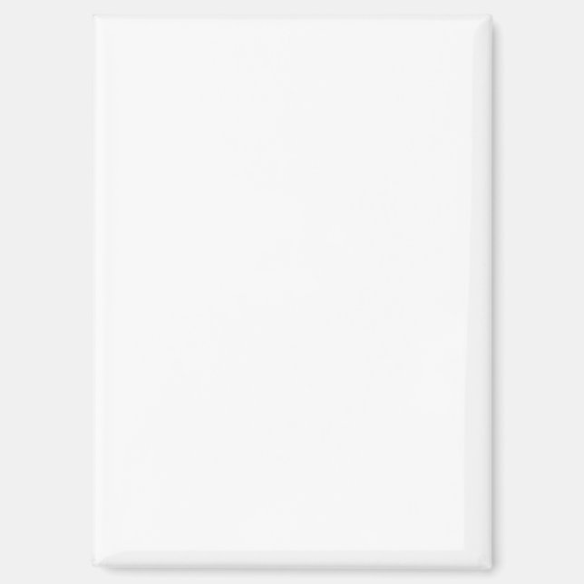 Create your own white Magnet (Front)