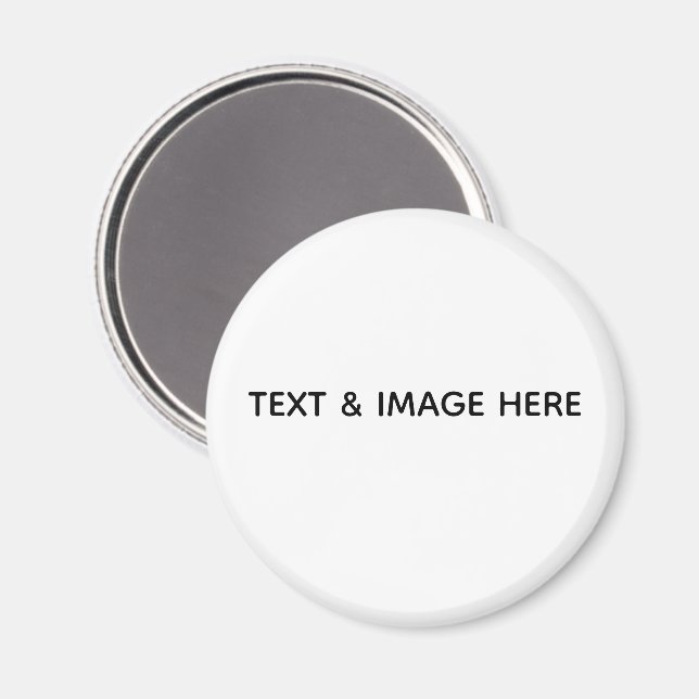 Create Your Own white Magnet (Front/Back)