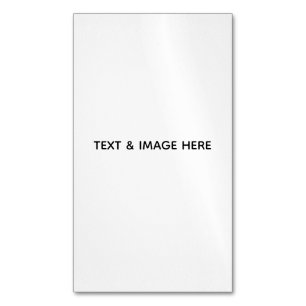 Create Your Own white Magnetic Business Card