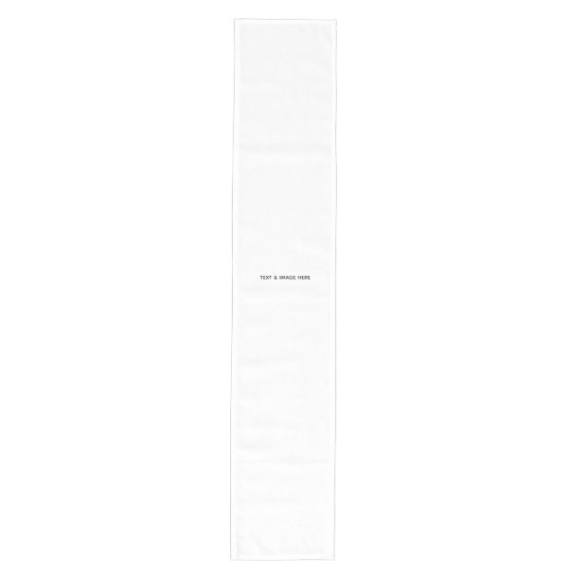 Create Your Own white Medium Table Runner (Front)