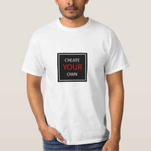 Create Your Own White Men - personalised / Custom T-Shirt