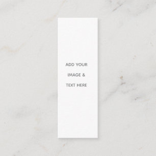 Create Your Own white Mini Business Card
