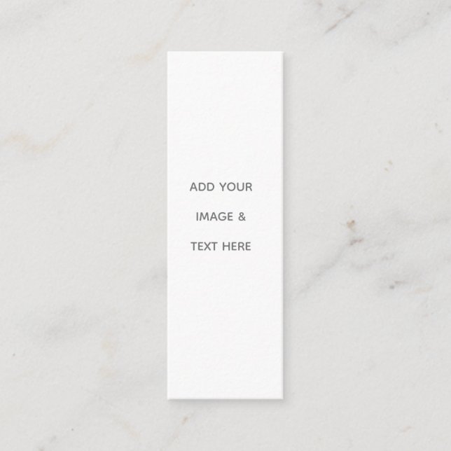 Create Your Own white  Mini Business Card (Front)