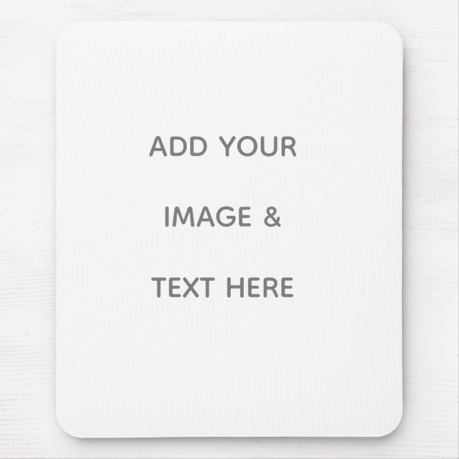 Create Your Own white  Mouse Pad (Front)