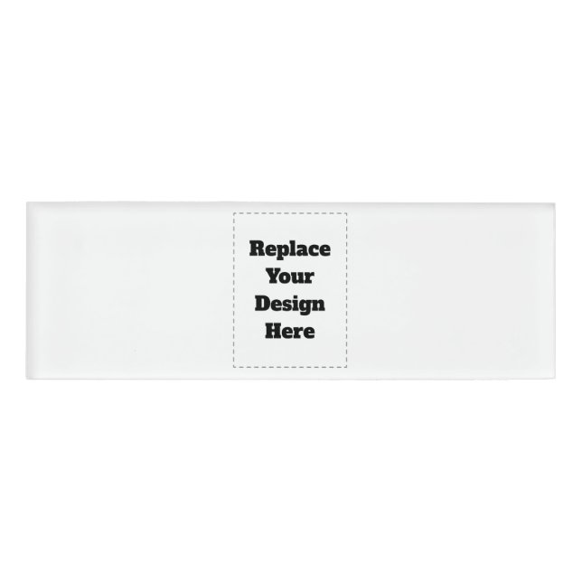 Create Your Own white  Name Tag (Front)