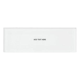 Create Your Own White Name Tag