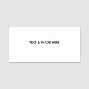 Create Your Own white Name Tag