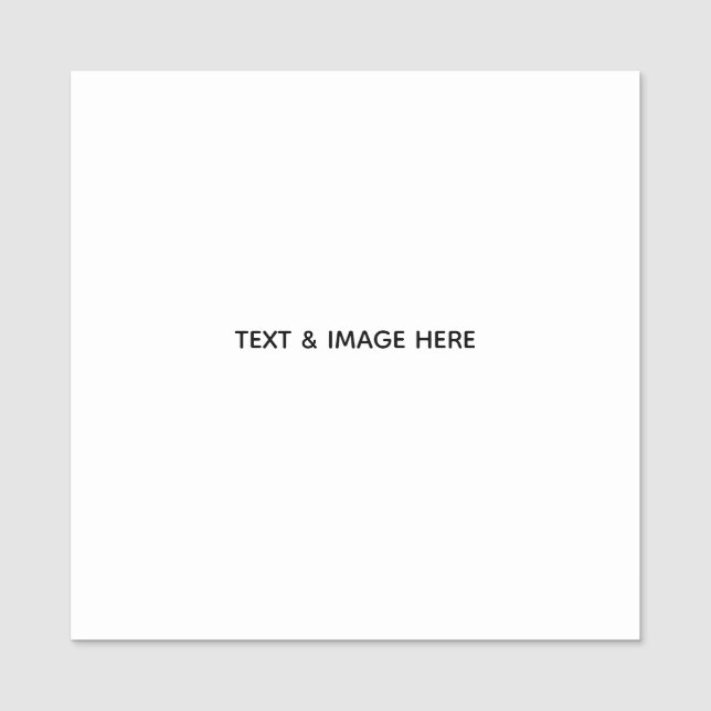 Create Your Own white Name Tag (Front)