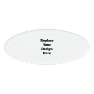 Create Your Own white Name Tag
