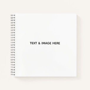 Create Your Own white Notebook
