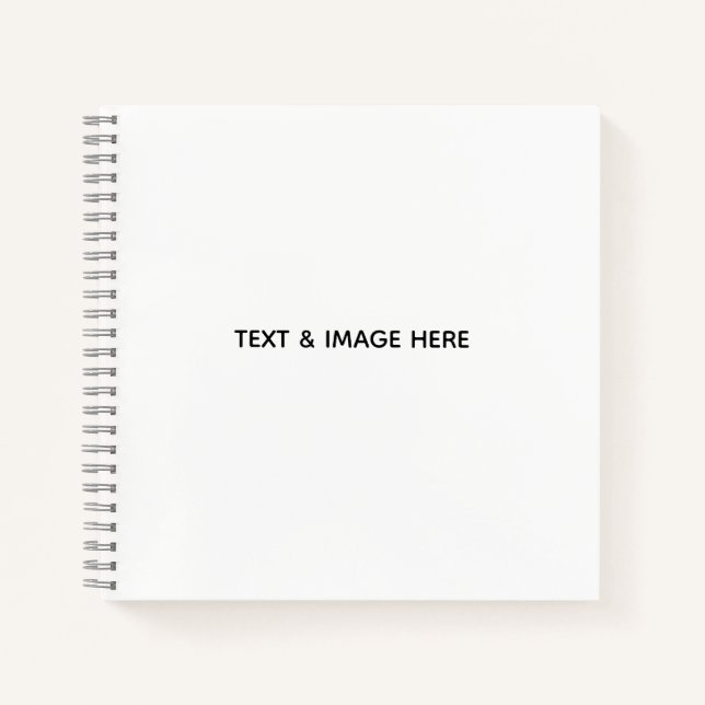 Create Your Own white Notebook (Front)
