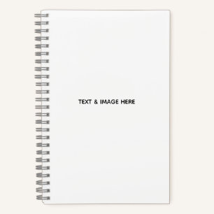 Create Your Own white Notebook