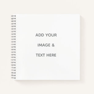 Create Your Own white  Notebook