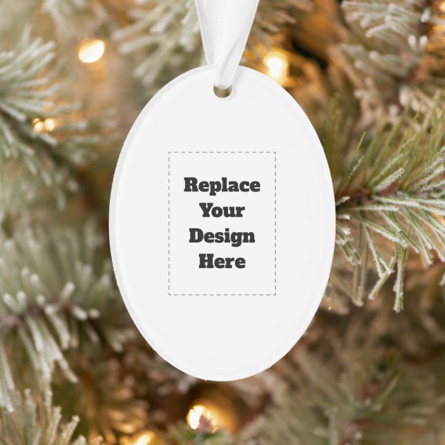 Create Your Own white  Ornament (Tree)