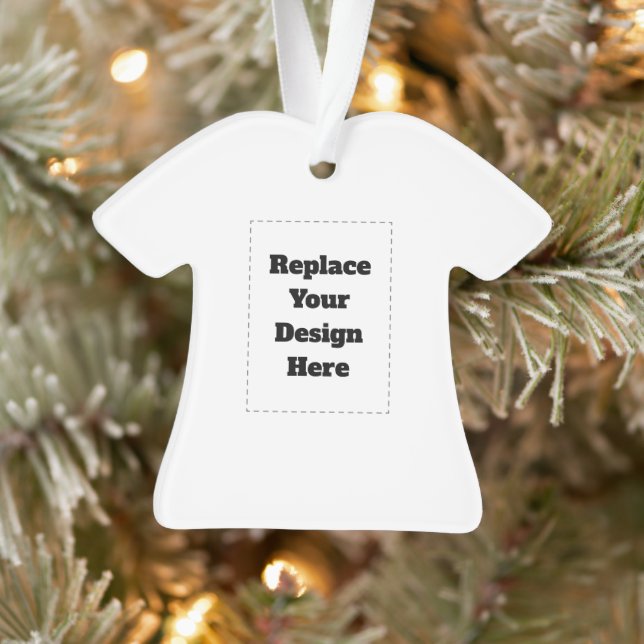 Create Your Own white  Ornament (Tree)