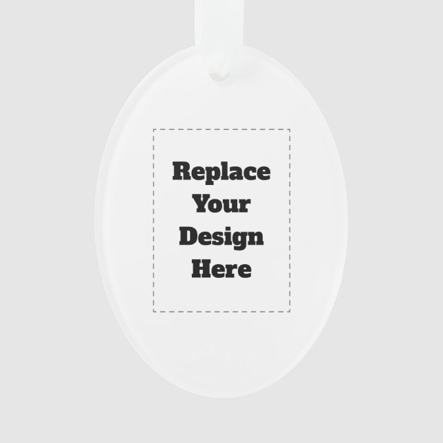 Create Your Own white  Ornament (Front)