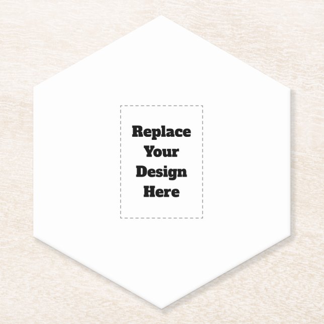 Create Your Own white  Paper Coaster (Front)