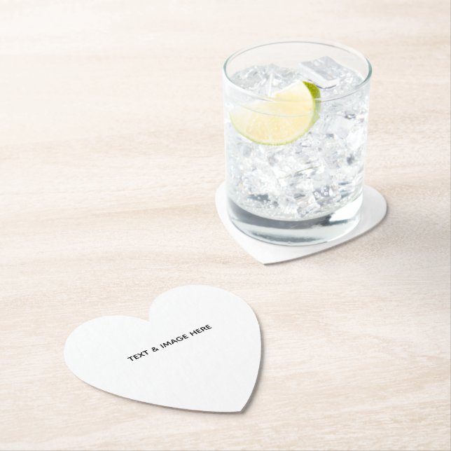 Create Your Own white Paper Coaster (Insitu)