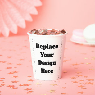 Create Your Own white Paper Cups
