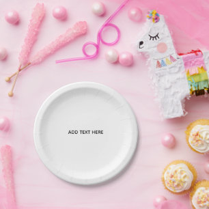Create Your Own White Paper Plate