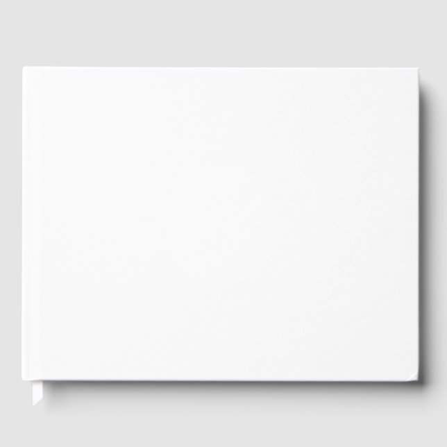 Create your own white personalizable guest book (Front)