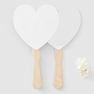 Create your own white personalizable hand fan